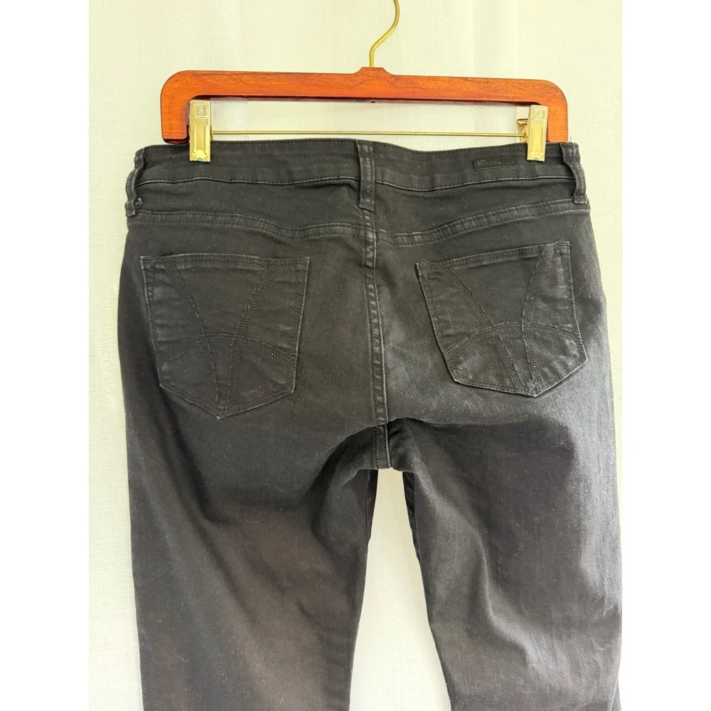 Kut from the Kloth Baby Bootcut Jeans Size 10 Black Stretch Denim